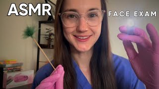 ASMR Detailed Face Examination | Dermatologist Skin Assessment