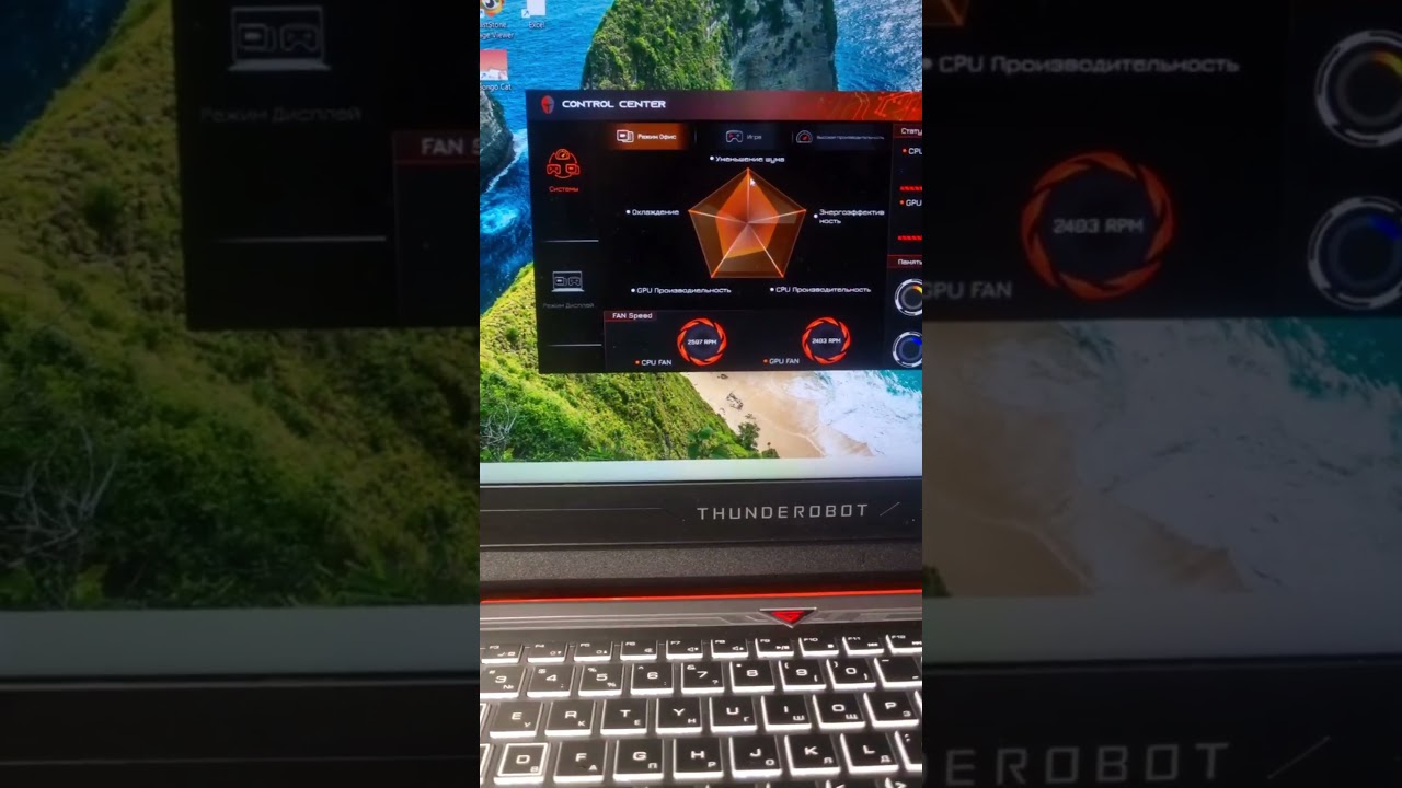 Как отключить постоянно работающий кулер в ноутбуке Thunderobot?