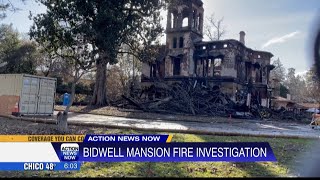 Investigation continues after fire at Bidwell Mansion