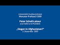 Peter Scholl-Latour: "Siegen in Afghanistan?" (komplette Vorlesung)