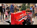 I Played SPIDERMAN themes on a Public PIANO