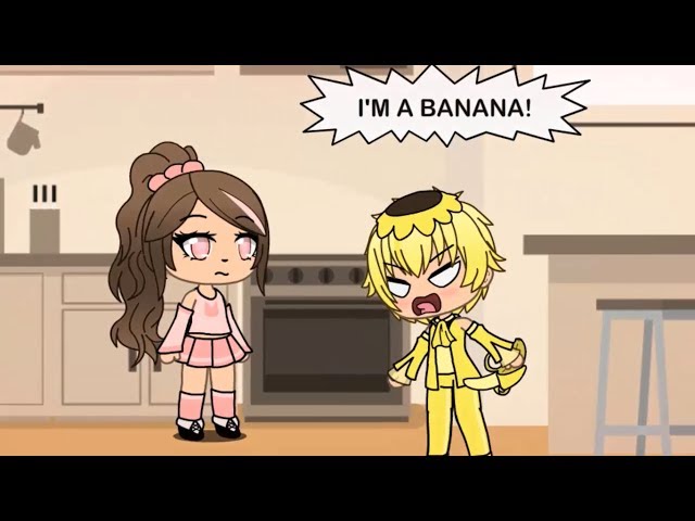 quando o lanche é banana na escola meme gacha club #banana #mentepo