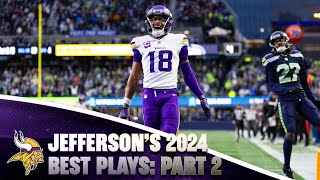Justin Jefferson's Best Plays from 2024 Season: Part 2 | Film Room