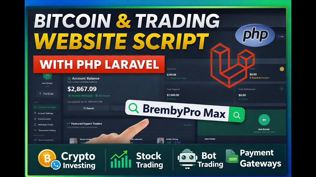 BrembyPro Max – Ultimate PHP Laravel Trading & Investment Script