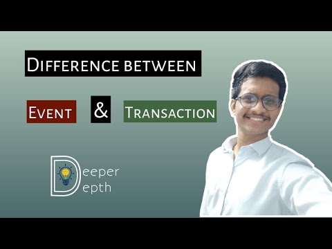 Difference between "Event & Transaction"