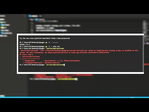 How to fix cannot activate Virtual Environment in Django Project #viral #vscode