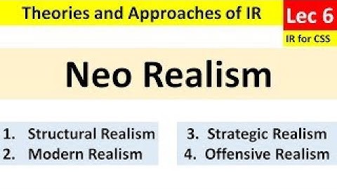 Neo-Realism | Structural Realism | Theories of IR | CSS and Daily Affairs Lec 7 #Neorealism#CSS #IR
