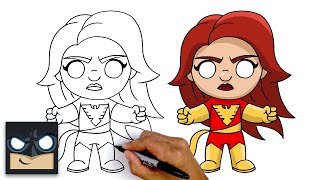 How To Draw Dark Phoenix | Xmen