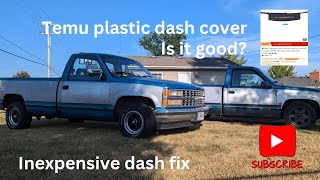 Sports Performance Temu 88-95 OBS Chevy GMC Dash cover, is it trash or