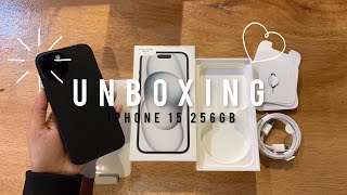 🍎IPHONE 15 256GB UNBOXING (PRE-OWNED)