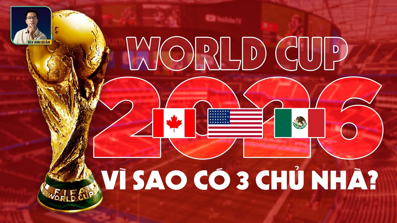 WORLD CUP 2026 TRỞ LẠI BẮC MỸ: VÌ SAO CÓ ĐẾN 3 NƯỚC CHỦ NHÀ?