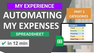 Google Sheets Automation: Expense Category Dropdowns (with BudgetSheet)