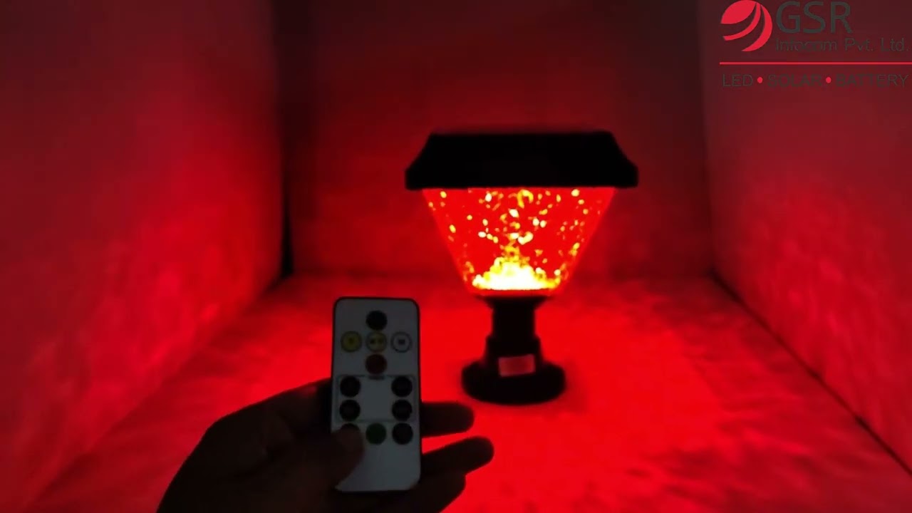 5W MINI SOLAR LED GATE LIGHT 3 IN 1 + RGB