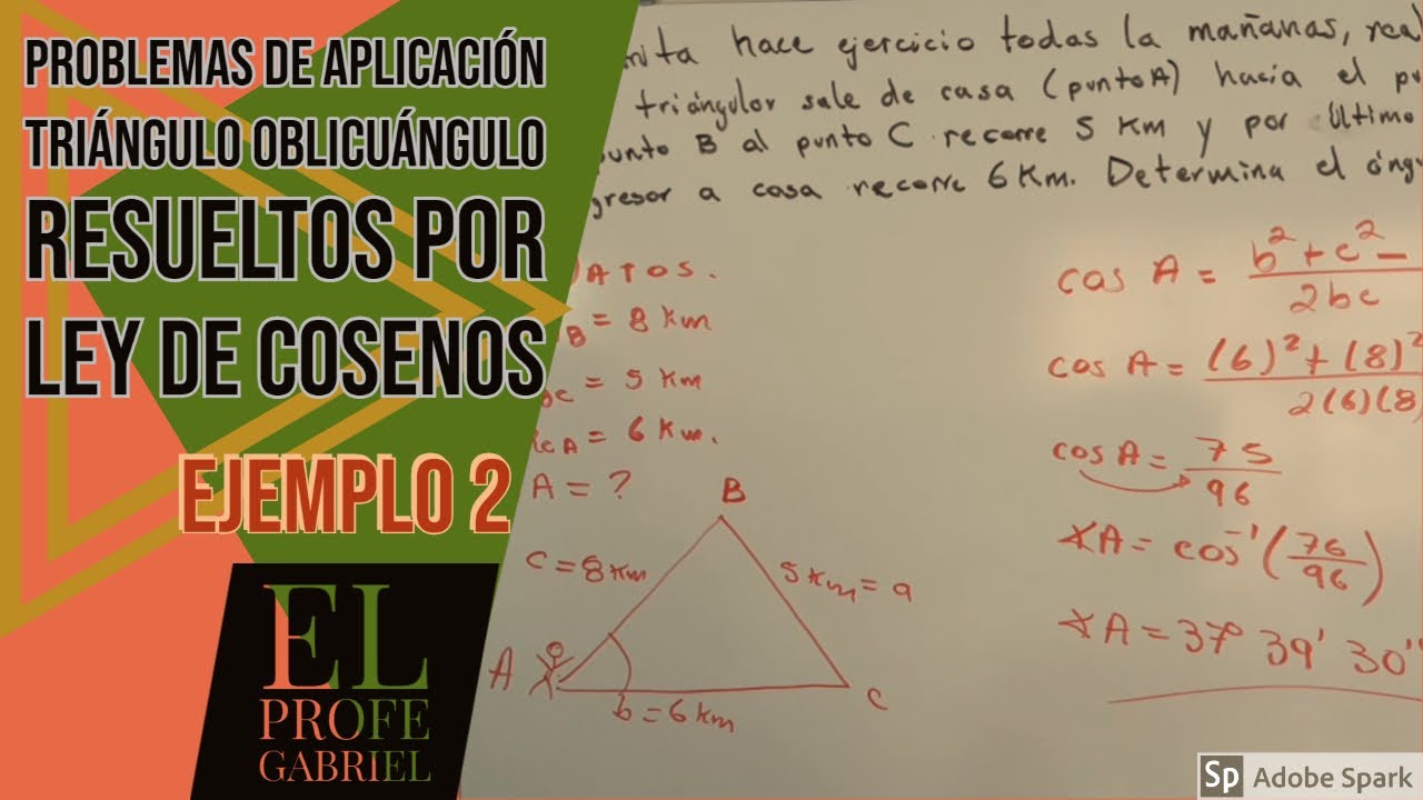 Problemas de Aplicación de Triángulos Oblicuángulos Resueltos por Ley