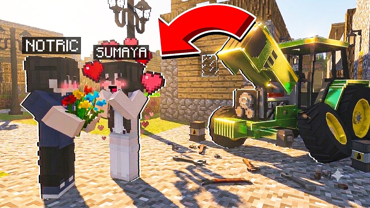 😍 QO'SHNI QIZ NOTRICNI SEVIB QOLDIMI? #2 | UZBEKCHA MINECRAFT