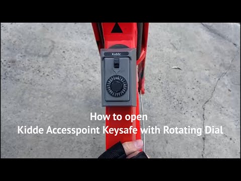 How to open Kidde Accesspoint Keysafe with Rotating Dial