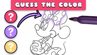 Can you guess the colors? 🎨 Minnie Mouse Coloring Game!