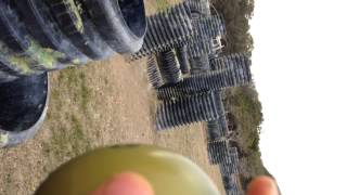 JT M-12 paintball grenade in action