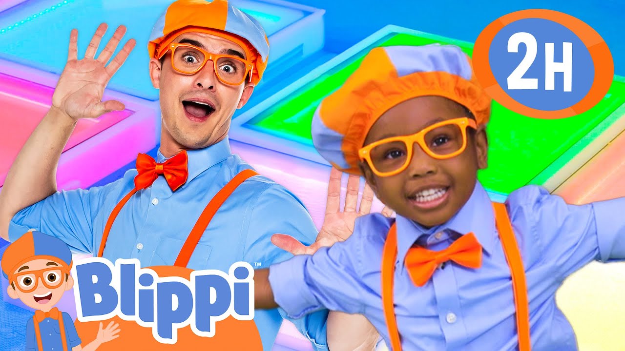 Blippi's Most Colorful Dance Party | BEST OF BLIPPI TOYS | Educational ...