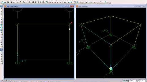 3D Frame Analysis under ULD and Point Load