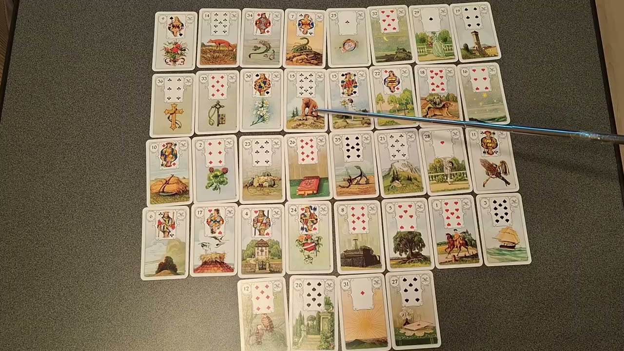  Lenormandkurs 📚🏋‍♂️🏋‍♂️  - Teil 75 - Trennnung?