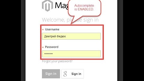 Magento 2 extension «Backend Login Autocomplete»