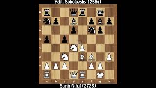 B08 Sarin Nihal (2723) vs Yahli Sokolovsky (2564) || 2nd 3-0 Thursday 14th May 2026, Round 3