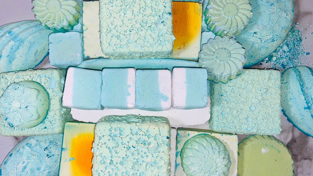 Teal bundle crush|| reforms, dyed, pasted Chalk