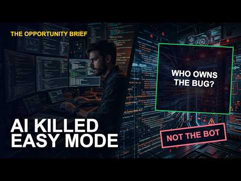 AI didn't kill coding. It killed easy mode.