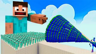 100x MINECRAFT DIAMOND + 1x GIANT vs 1x EVERY GOD   Totally Accurate Battle Simulator TABS screenshot 3