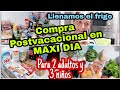 Compra Postvacacional en MAXI DÍA/LLenamos el frigo/Para 2 adultos y 3 niños #compra#familianumerosa