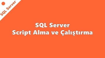 SQL Server Script Alma ve Çalıştırma