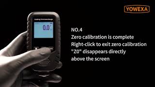 Zero calibration operation tutorial