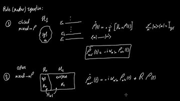 Rate Master Equation| Part 1| Closed Quantum Systems & Open Quantum Systems with Thermal Relaxation