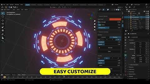 Scifi Elements Addon Blender - HUD, VFX
