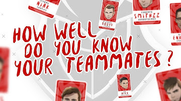 G2 Esports CS:GO team Challenge: How Well Do You Know Your Teammates?