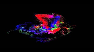 Houdini 13.0 Starship Enterprise Submerging Bubbles, Spray, and Foam Simulation