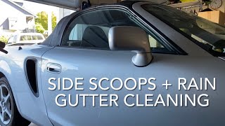 MODS & UPGRADES: Side Scoops + Cleaning Rain Gutters | MR2 Syder screenshot 5