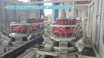 HDPE double wall corrugated pipe making mmachine DWC pipe machine