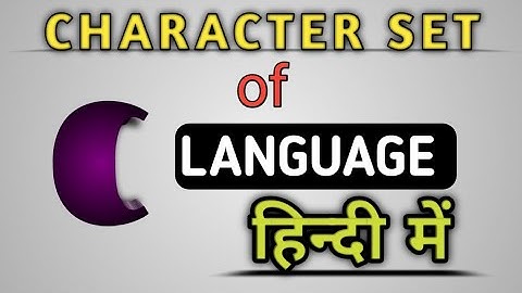 Basic Elements of C language|Character Set|C language|In Hindi|By GREAT PROGRAMMING