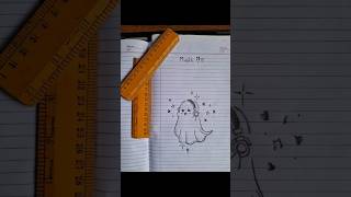 # easy and cute drawing # treanding art 👻✨