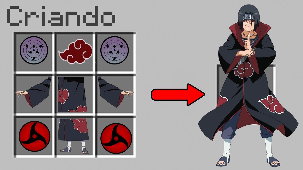 COMO FAZER A AKATSUKI NO MINECRAFT ! (IGUAL DO ANIME) - YouTube
