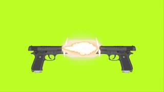 Pistol (Gun) effect in green screen