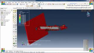 Simulation Eulerian explosion near the Airplane by using JWL material in Abaqus