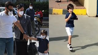 Taimur Ali Khan Cutest Video Having French Fries In His School