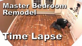 Bedroom Remodel Time-Lapse 3 Months Work In 22 Minutes