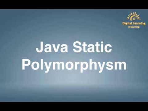 87 Java Static Polymorphism | Online Training Download app from below link