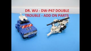 Dr.Wu DW-P47 Double Trouble upgrade kit for RoadTrap & BattleSlash,In stock 