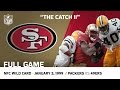 "The Catch II" Packers vs. 49ers 1998 NFC Wild Card Playoffs | NFL Full Game