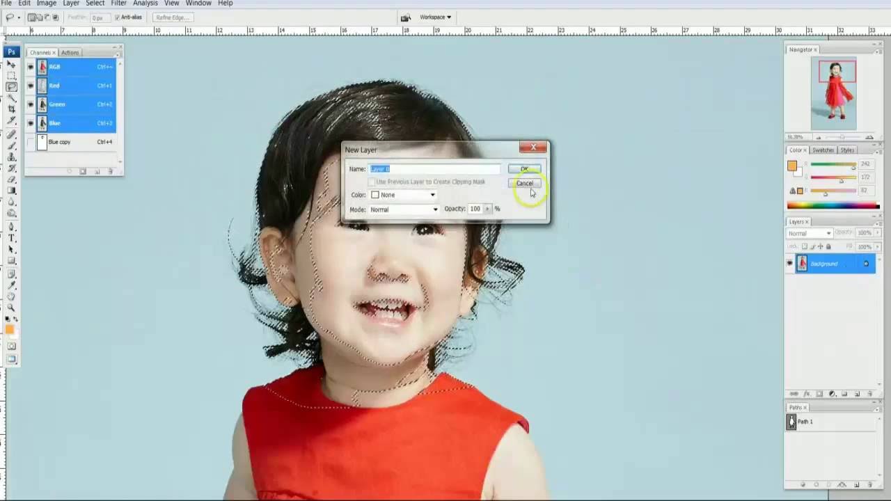 Photoshop Masking and Background Removal - YouTube